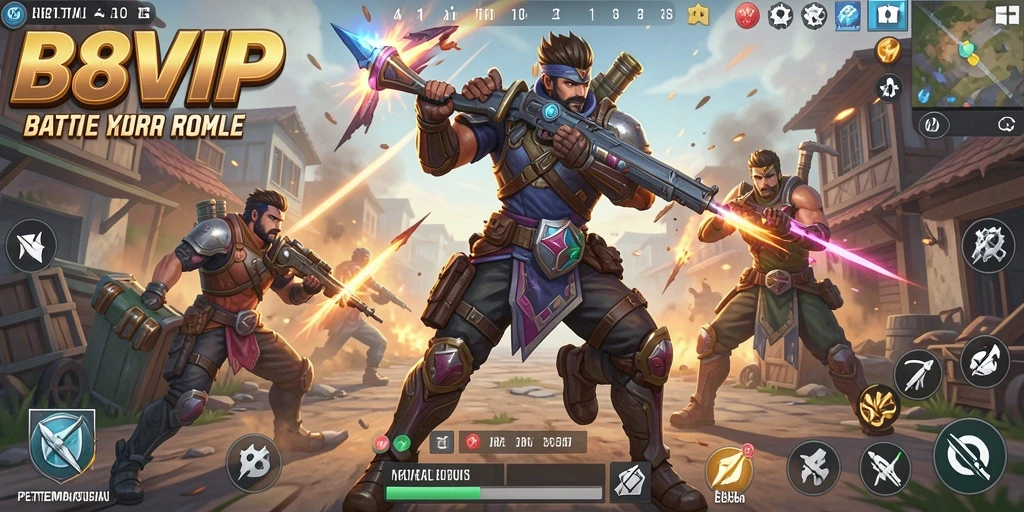 Tampilan menarik gameplay B8VIP yang penuh aksi pertempuran.