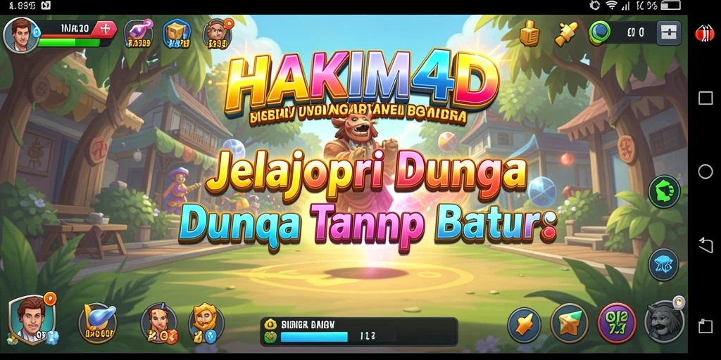 Tampilan menarik dari gameplay HAKIM4D dalam dunia Open World.