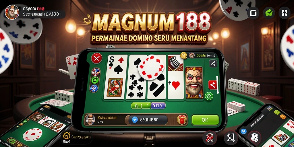 Gambaran menarik dari gameplay Domino di MAGNUM188.