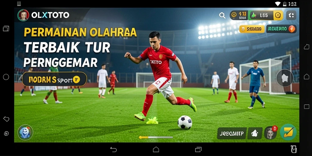 Tangkapan layar utama OLXTOTO menunjukkan aksi mendebarkan dalam permainan olahraga.