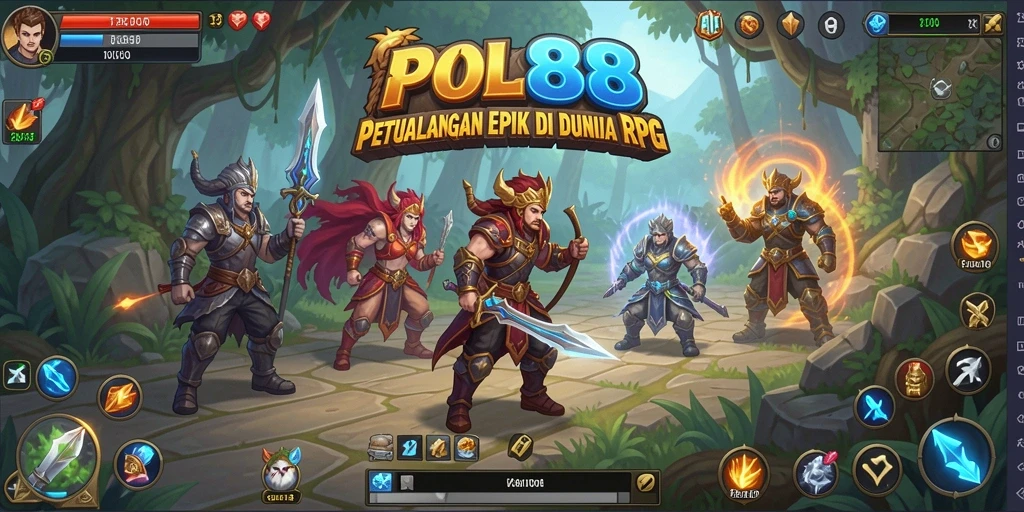 Tampilan gameplay seru dari POL88 dalam dunia RPG yang luas.