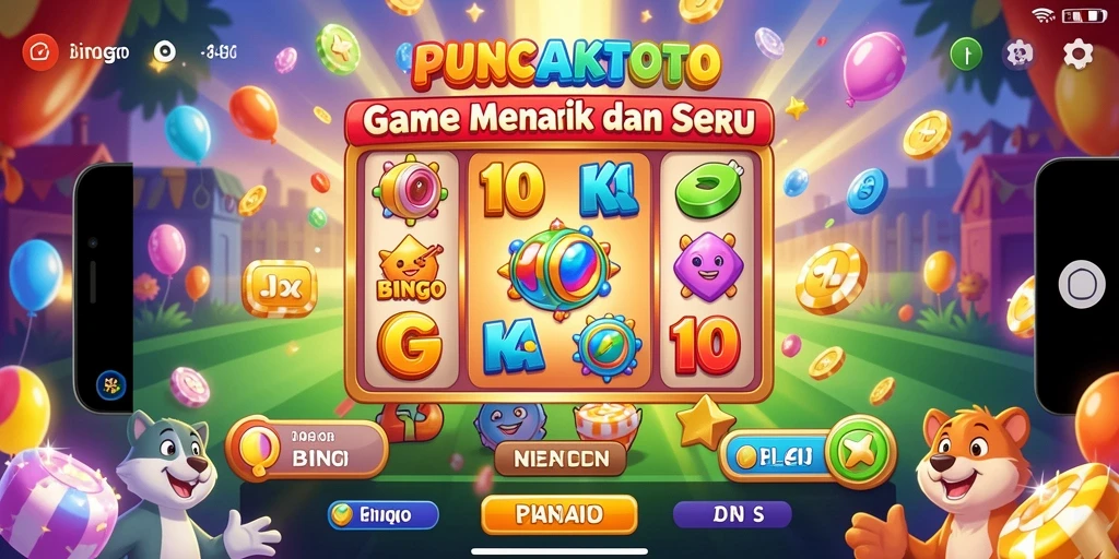 Screenshot PUNCAKTOTO menampilkan gameplay Bingo yang seru dan interaktif.