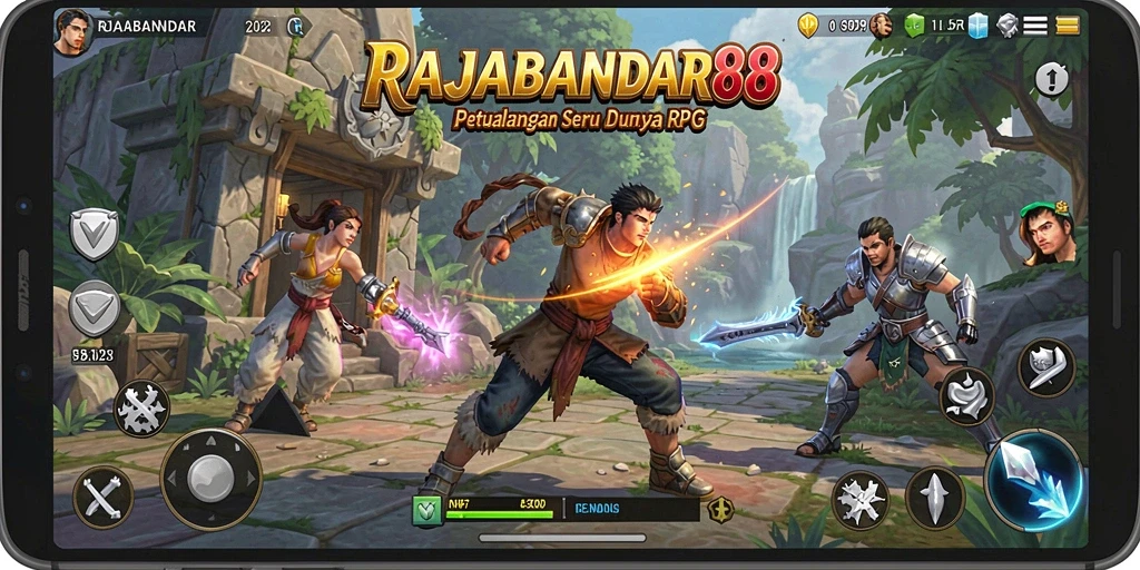Tampilan gameplay RAJABANDAR88 yang mengesankan dan penuh aksi.