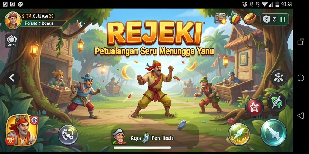 Tampilan gameplay <strong>REJEKI</strong> yang menegangkan dan penuh petualangan.