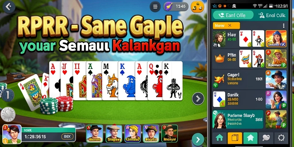 Tampilan gameplay seru RPRR menampilkan serunya permainan Gaple.