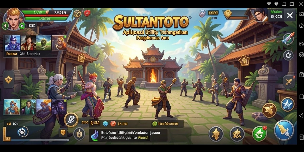 Tampilan antarmuka SULTANTOTO yang bersih dan mudah dinavigasi.