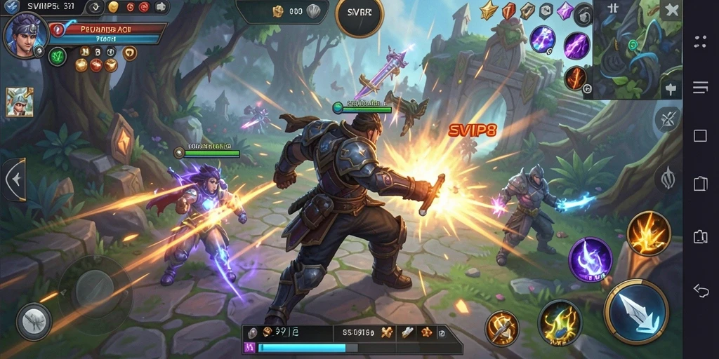 Tampilan gameplay mendebarkan di dunia ARPG.