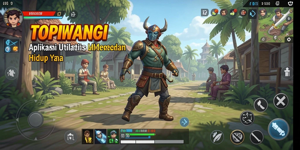 Tampilan utama aplikasi TOPIWANGI yang memudahkan pengguna.